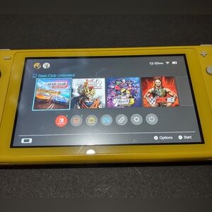 Nintendo switch light yellow